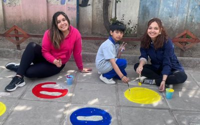 Colores en el patio de Primer Ciclo