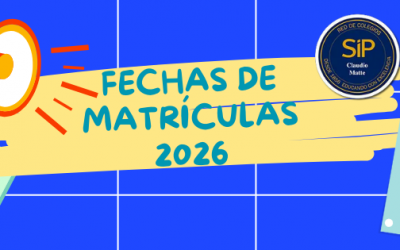 FECHAS DE MATRÍCULAS CLAUDIO MATTE 2026